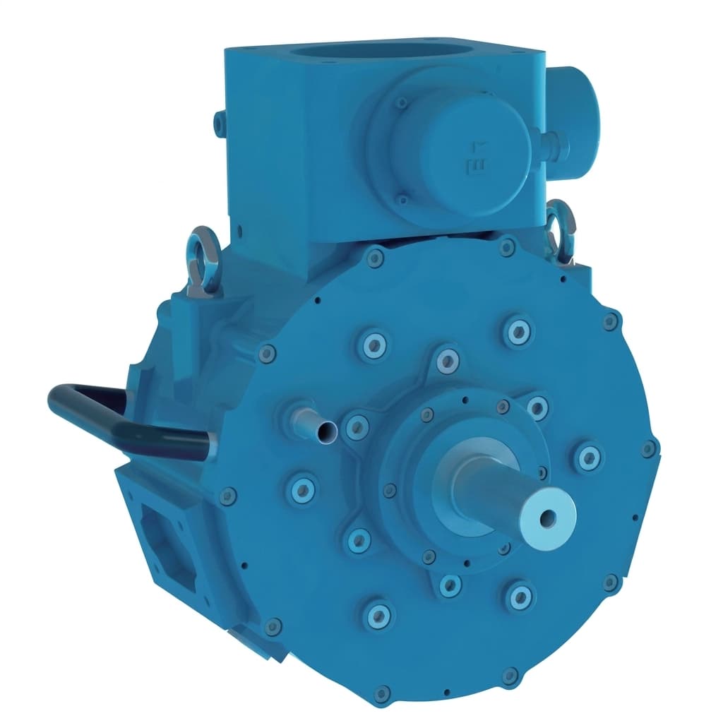 Liquid-Cooled Axial Flux Motor — view 1